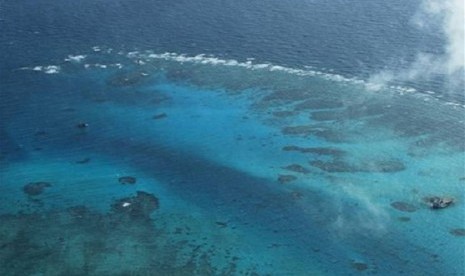 Johnson Reef, locally called Mabini Reef, called Mabini by the Philippines and Chigua by China, at the Spratly Islands at South China Sea (file photo)