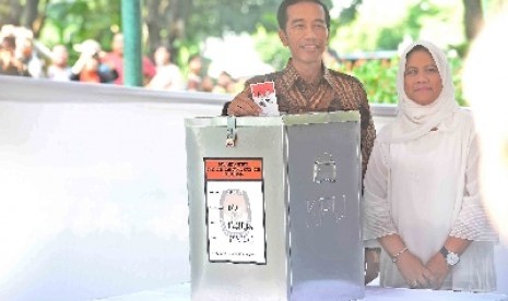 Joko Widodo beserta Istri