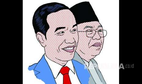 Joko Widodo dan KH Ma'ruf Amin