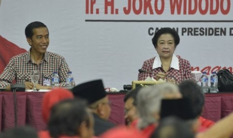 Joko Widodo (Jokowi) bersama Megawati Sukarnoputri