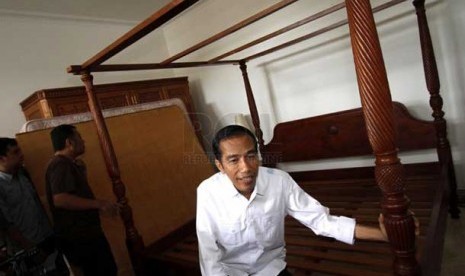 Jokowi dan ranjang lamanya di rumah dinas Gubernur DKI, Ahad (14/10).   