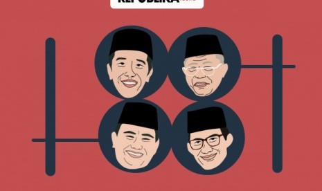 Jokowi-Maruf dan Prabowo-Sandi