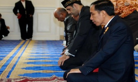 jokowi shalat di Masjid IMAAM, Maryland, Amerika Serikat