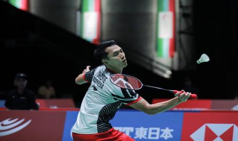 Jonatan Christie di Japan Open 2023.