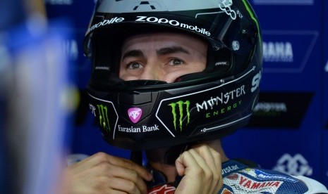 Jorge Lorenzo di Motorcycling Grand Prix di Qatar di Losail International Circuit in Doha, Qatar, (19/3).