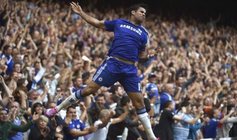 Jose Mourinho dan Diego Costa.