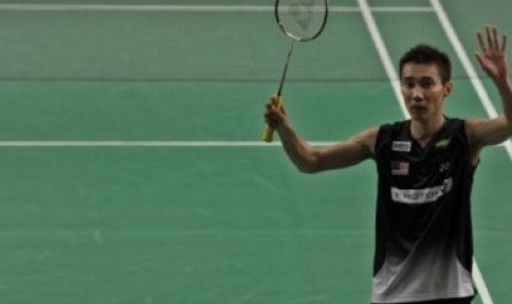 Juara Indonesia Open 2011 Super Series Lee Chong Wei asal Malaysia