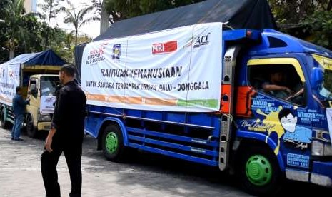 Jumat siang (5/10) Aksi Cepat Tanggap (ACT) DIY memberangkatkan enam truk kemanusiaan menuju Palu, Sulawesi Tengah.