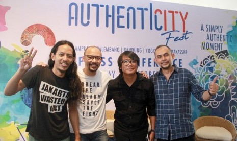 Jumpa pers Authenticity Fest 2017. Dalam kesempatan ini, Yoyo, drummer Padi, mengumumkan rencana band tanah air untuk kembali ke industri musik tanah air