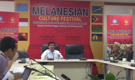 Jumpa pers Festival Melanesian di Kementerian Pendidikan dan Kebudayaan RI