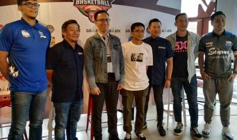 Jumpa pers IBL GOJEK Basketball Indonesia Tour 2019, Kamis (4/7) di Jakarta.