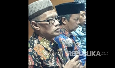 Jumpa pers Jelang Ramadhan di Aula Kantor PP Muhammadiyah, Senin (14/5). Hadir sebagai nara sumber:Haedar Nashir (Ketua Umum Pimpinan Pusat Muhammadiyah),