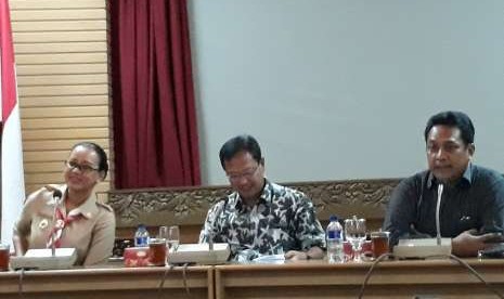 Jumpa pers kegiatan Dhahar Kembul dan Tumpengan Pancasila.