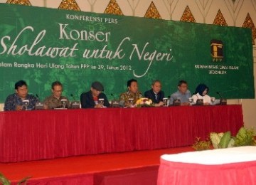 Jumpa pers Konser Sholawat untuk Negeri