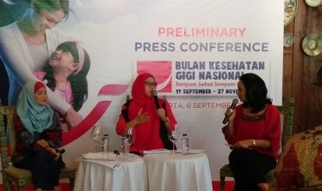 Jumpa pers persiapan acara Bulan Kesehatan Gigi Nasional