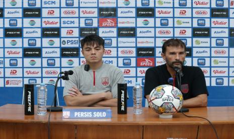 Jumpa pers Persis Solo usai laga melawan Borneo FC, Ahad (12/2/2023) malam.