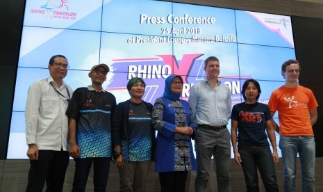 Jumpa pers Rhino Cross Triathlon tahun 2018