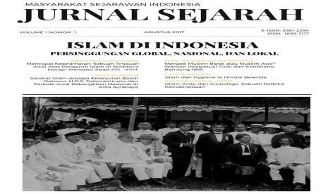 'Jurnal Sejarah'  Vol. 1/1 (2017) . Ilsutrasinya memakai gambar rapat Sarekat Islam.