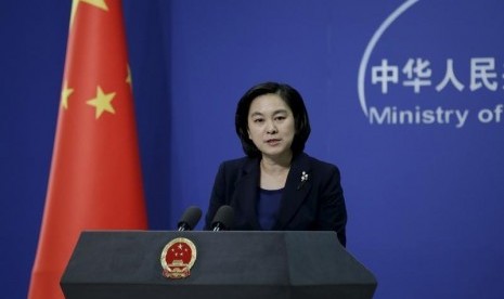 Juru bicara Kementerian Luar Negeri China Hua Chunying di Beijing, China.