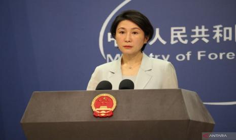 Juru Bicara Kementerian Luar Negeri China Mao Ning kepada media di Beijing pada Selasa (28/5/2024).