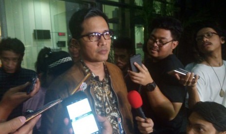  Juru Bicara KPK, Febri Diansyah di Setiabudi, Jakarta Selatan, Kamis (28/3).