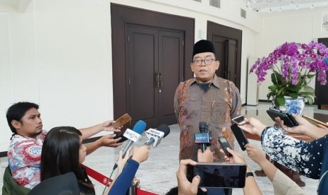 Juru Bicara Wakil Presiden Maruf Amin, Masduki Baidlowi di Kantor Wakil Presiden.