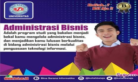 Jurusan Administrasi Bisnis UBSI sangat cocok untuk generasi muda yang berjiwa entrepreneur.