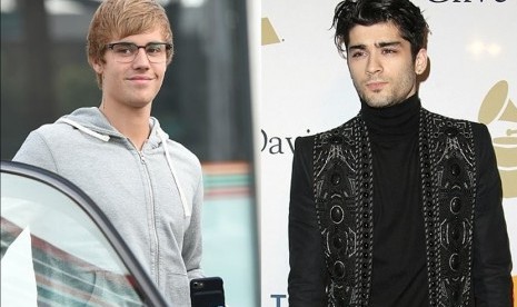 Justin Bieber dan Zayn Malik.