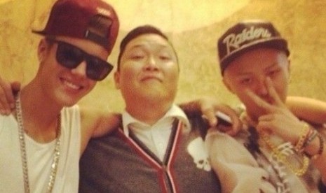 Justin Bieber, Psy dan G Dragon