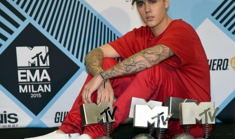 Justin Bieber raih lima penghargaan di ajang MTV Europe Music Awards 2015