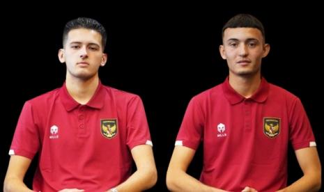 Justin Hubner (kiri) dan Ivar Jenner, dua calon pemain naturalisasi Indonesia untuk membela timnas U-20.