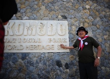 Jusuf Kalla di Pulau Komodo