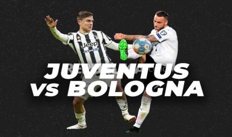 Striker Juventus Paulo Dybala Vs striker Bologna Marko Arnautovic (kanan)