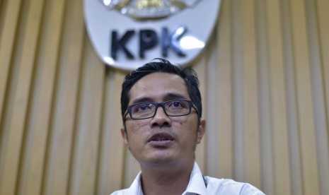 Kabiro humas yang juga jubir baru KPK Febri Diansyah.