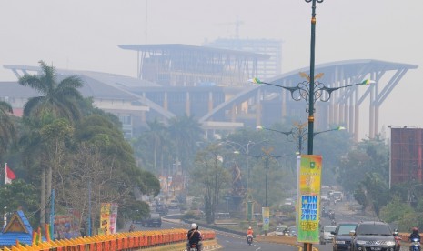 Kabut asap jelang PON XVIII Riau