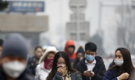 Kabut asap polusi di Beijing, Cina