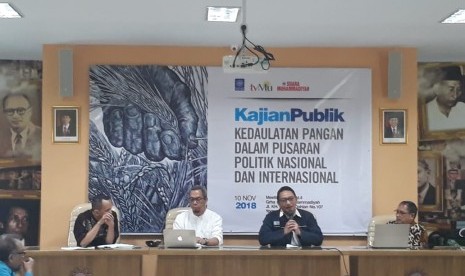 Kajian publik dengan tema Kedaulatan Pangan Dalam Pusaran Politik Nasional dan Internasional yang digelar MPM PP Muhammadiyah di Grha Suara Muhammadiyah, Sabtu (10/11). 