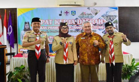 KaKwarda Melati Erzaldi Buka Rakerda Gerakan Pramuka Kepulauan Babel