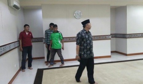 Kamar mandi khusus dipersiapkan oleh pengelola Masjid Istiqlal untuk Raja Salman.