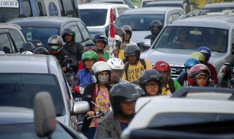 Kamecetan lalu lintas di Yogyakarta.