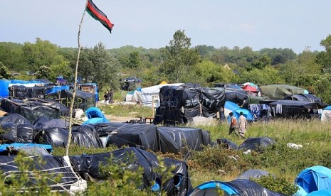 Kamp migran di Calais, Prancis