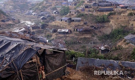 Anak Rohingya di Kamp pengungsi Rohingya di Balukhali-Ukhiya, Bangladesh