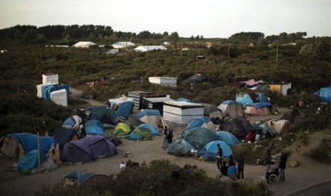 Kamp pengungsian Calais, Prancis.