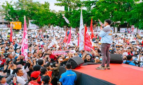 Kampanye akbar perdana PSI dihadiri langsung oleh Ketua Umum PSI, Kaesang Pangarep.