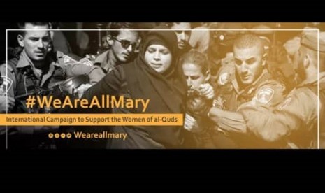 Kampanye internasional yang mendukung perempuan Palestina melalui tagar #WeAreAllMary.