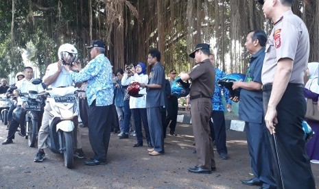 Kampanye Keselamatan Tertib Lalu Lintas di Lapangan Denggung.