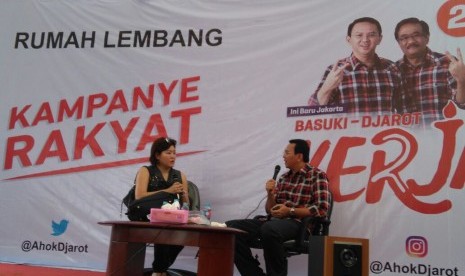 Kampanye rakyat Basuki Tjahja Purnama di Balai Rakyat Rumah Lembang, Menteng, Jakarta Senin (14/11) 