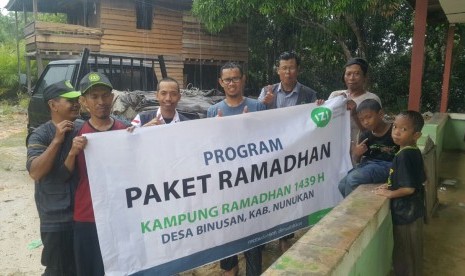 Kampung Ramadhan IZI di Desa Binusan, Kalimantan Utara.