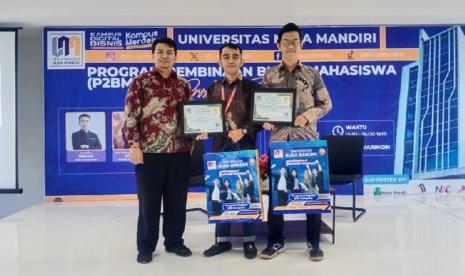 Kampus Digital Bisnis Universitas Nusa Mandiri (UNM) melalui Nusa Mandiri Innovation Center (NIC) dengan bangga memberikan Penghargaan Inovasi kepada mahasiswa dan alumni yang telah menunjukkan prestasi luar biasa. Acara penganugerahan ini dilaksanakan secara bersamaan dengan Program Pembinaan Bisnis Mahasiswa (P2BM) pada Rabu, (15/11/2023).