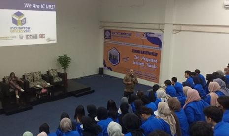 Kampus Digital Kreatif Universitas BSI (Bina Sarana Informatika) melalui Inkubator Bisnis dan BSI Entrepreneur Center (BEC) Universitas BSI sukses menggelar seminar entrepreneurship.